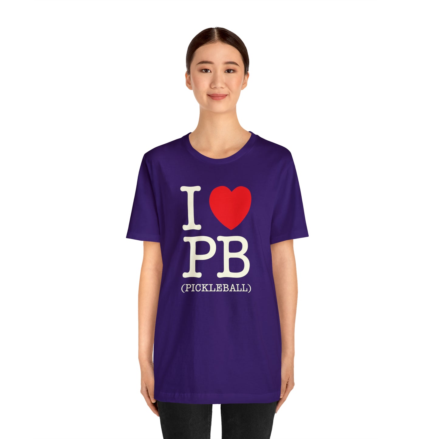 Heartfelt Pickleball Passion Soft Stylish Unisex Jersey Short Sleeve Tee