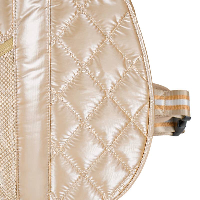 Pickle Ball Bag Champagne w/White stripe