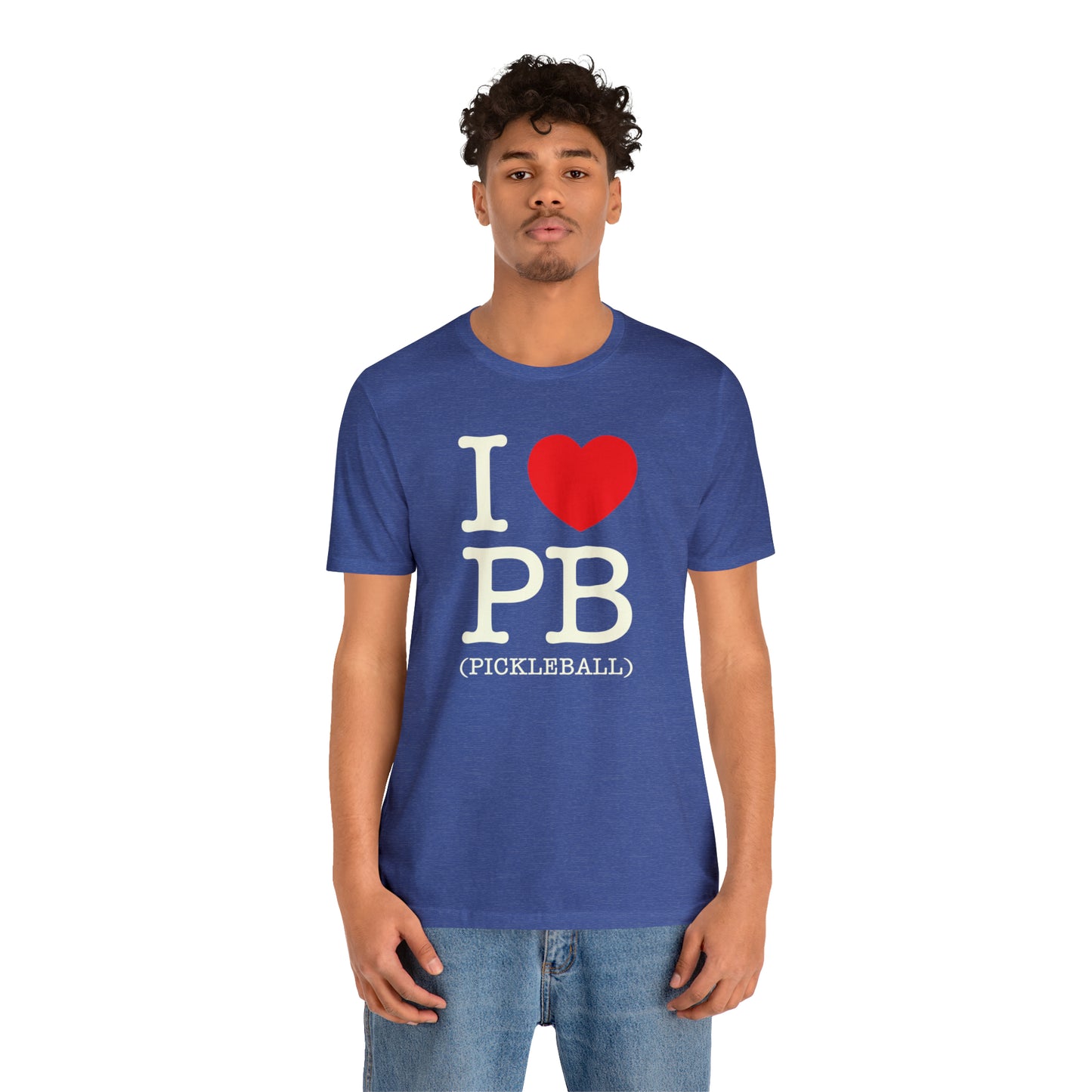 Heartfelt Pickleball Passion Soft Stylish Unisex Jersey Short Sleeve Tee