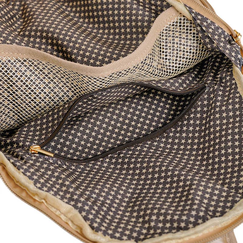 Pickle Ball Bag Champagne w/White stripe