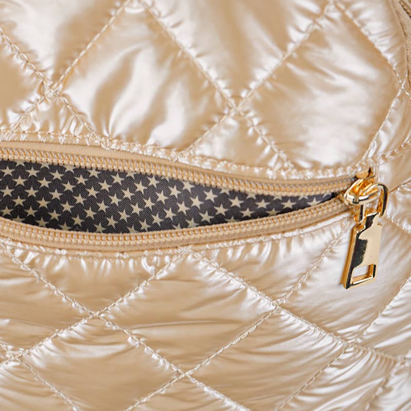 Pickle Ball Bag Champagne w/White stripe