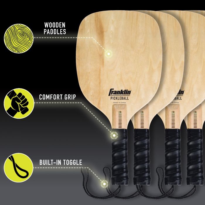 Franklin - HALF COURT PICKLEBALL STARTER SET 4 PLAYER