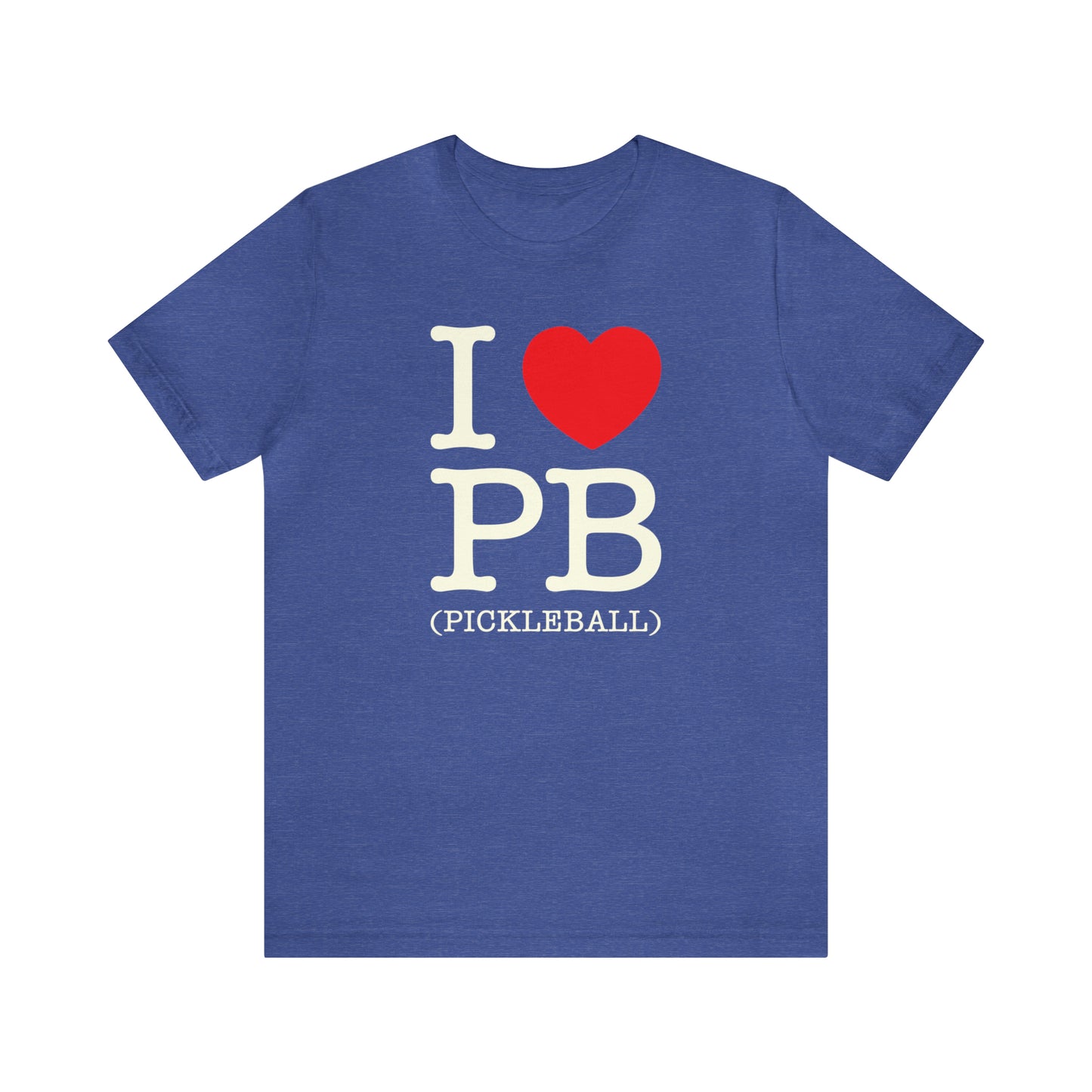 Heartfelt Pickleball Passion Soft Stylish Unisex Jersey Short Sleeve Tee