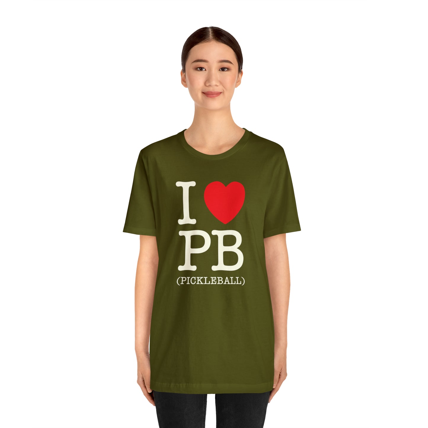 Heartfelt Pickleball Passion Soft Stylish Unisex Jersey Short Sleeve Tee