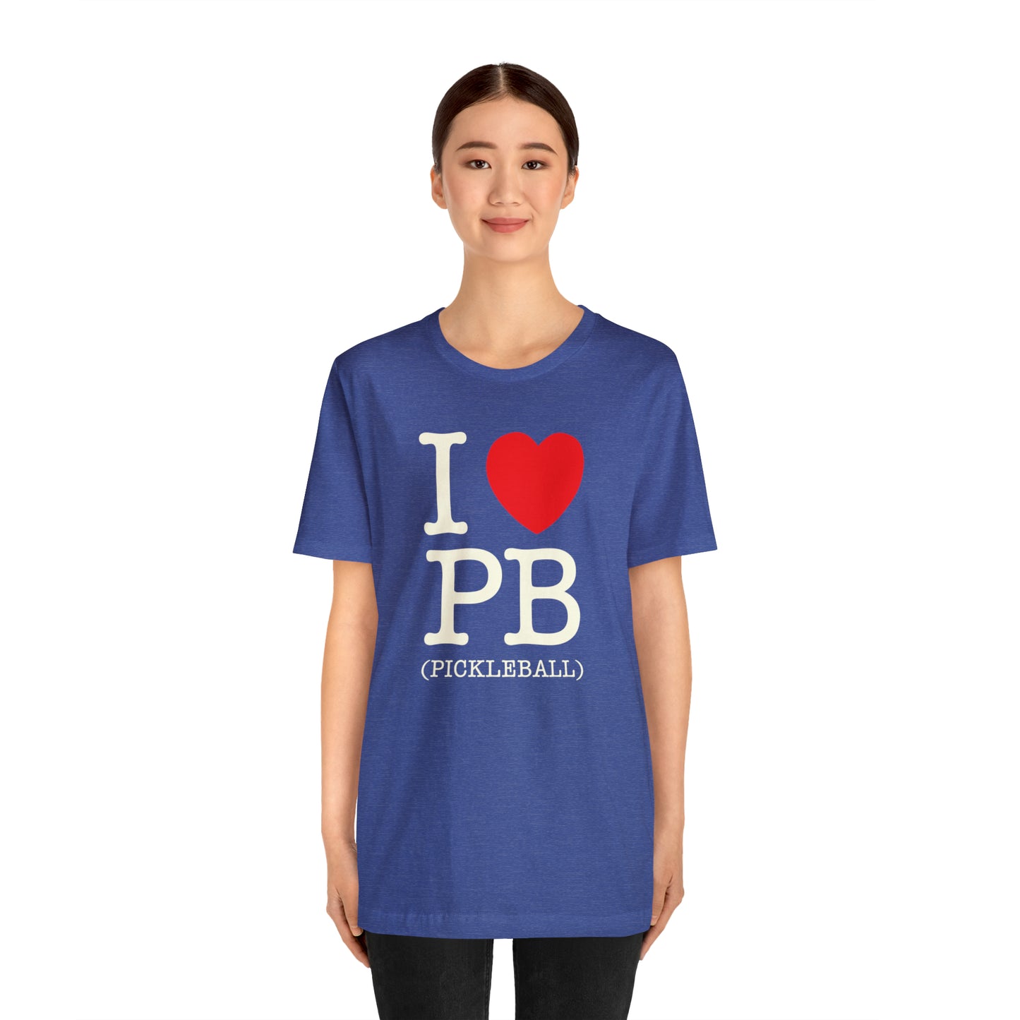 Heartfelt Pickleball Passion Soft Stylish Unisex Jersey Short Sleeve Tee
