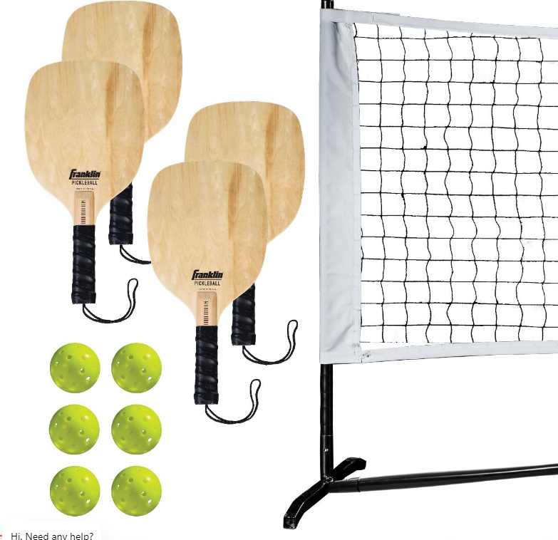 Franklin - HALF COURT PICKLEBALL STARTER SET 4 PLAYER