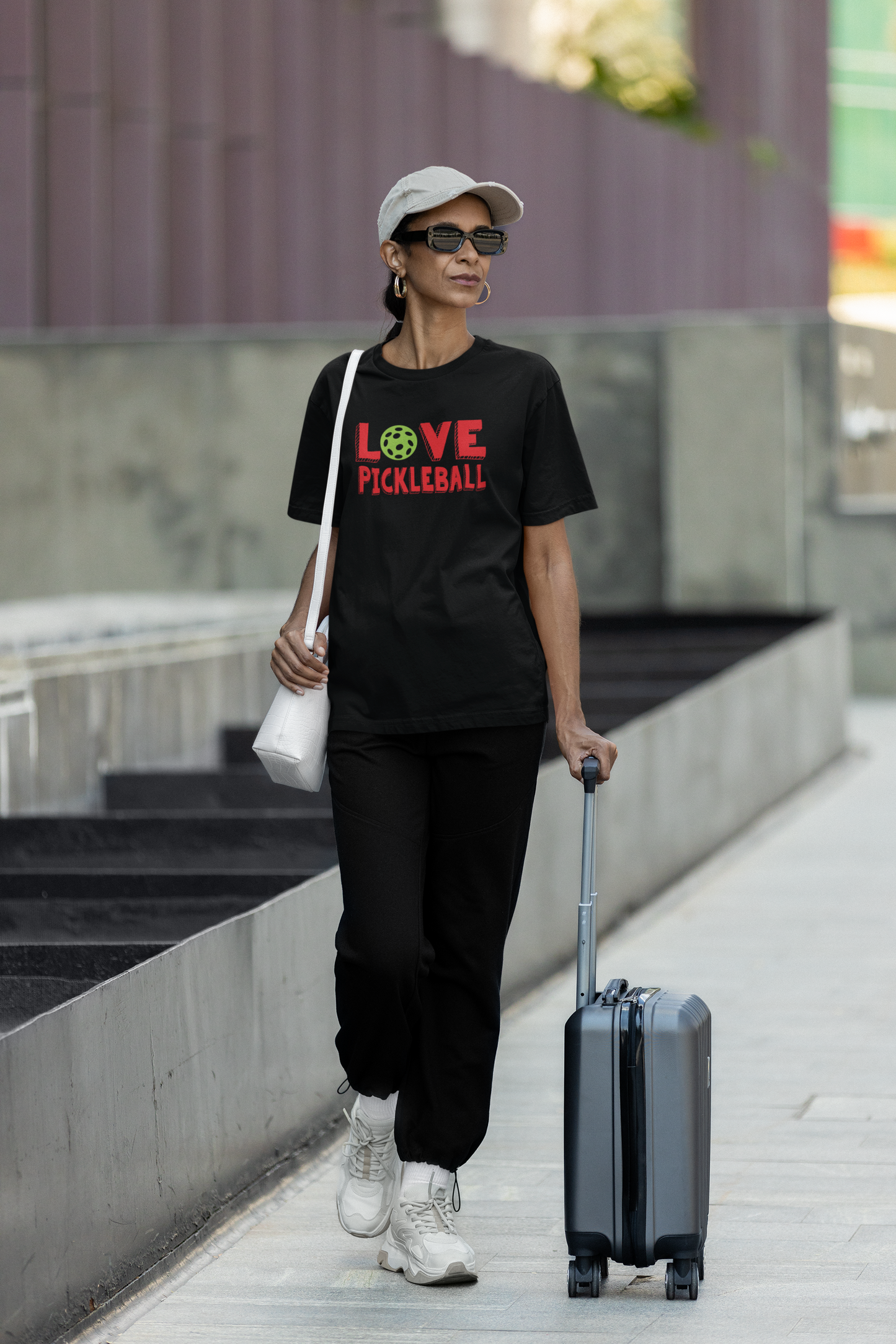 Pickleball Love: Where Passion Meets Comfort T-shirt-BLK