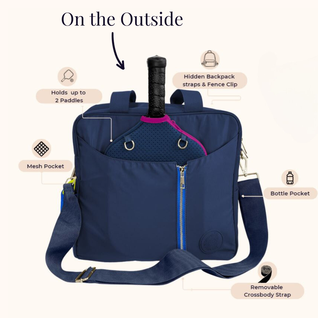 Pickleball Bag – 3-in-1 Tote, Crossbody