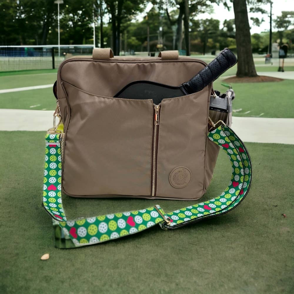 Interchangeable Pickleball designed bag strap- 4 designs: Vintage Victory