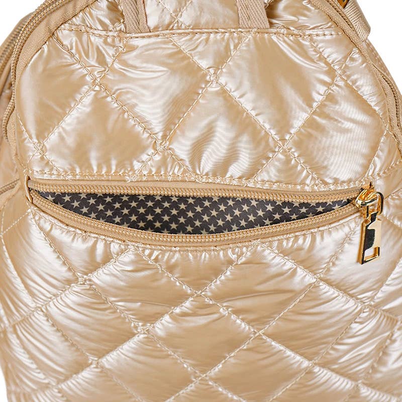 Pickle Ball Bag Champagne w/White stripe