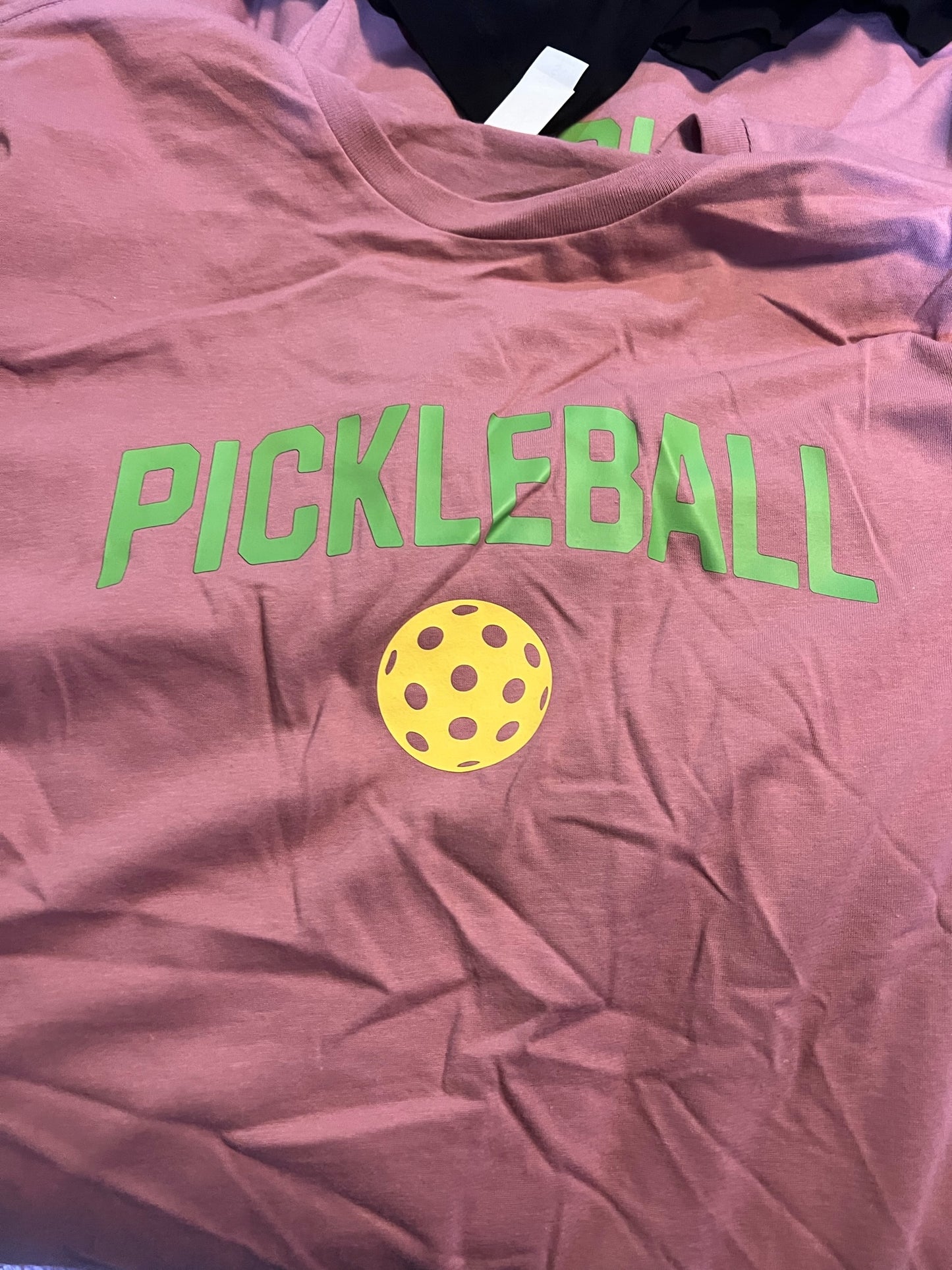 Pickleball w/Yellow Ball - T-Shirt - Whiskey Rose