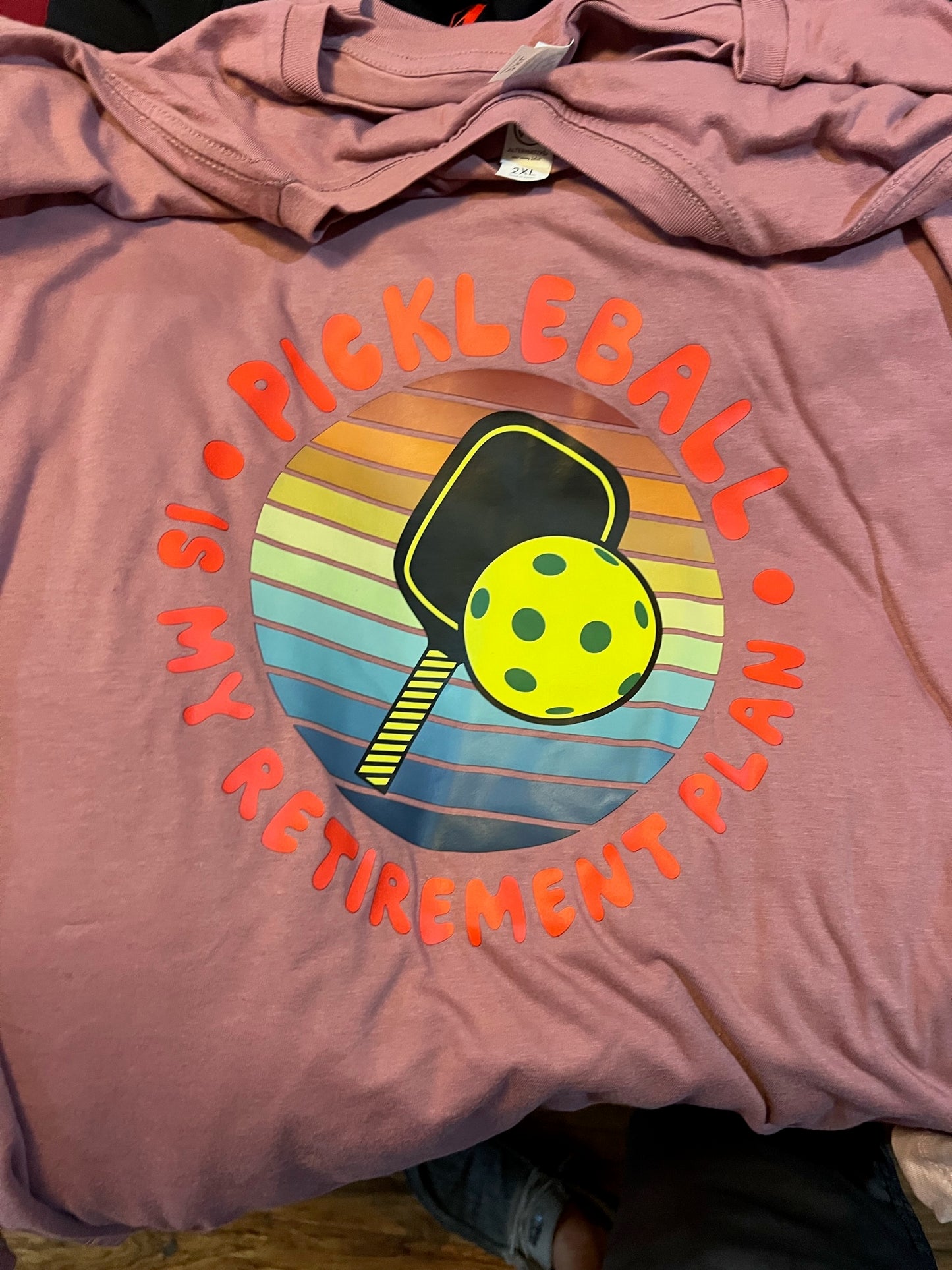 Pickleball is My Retirement - T-Shirt - V-Neck - Whiskey Rose