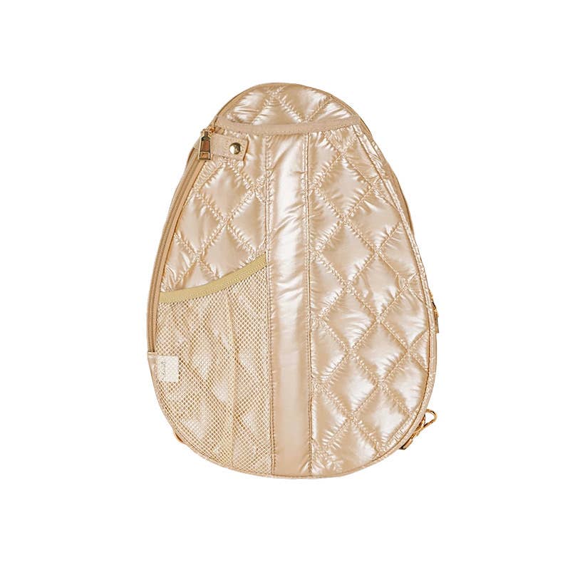 Pickle Ball Bag Champagne w/White stripe