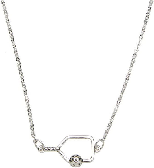 Pickleball Connector Charm Necklace