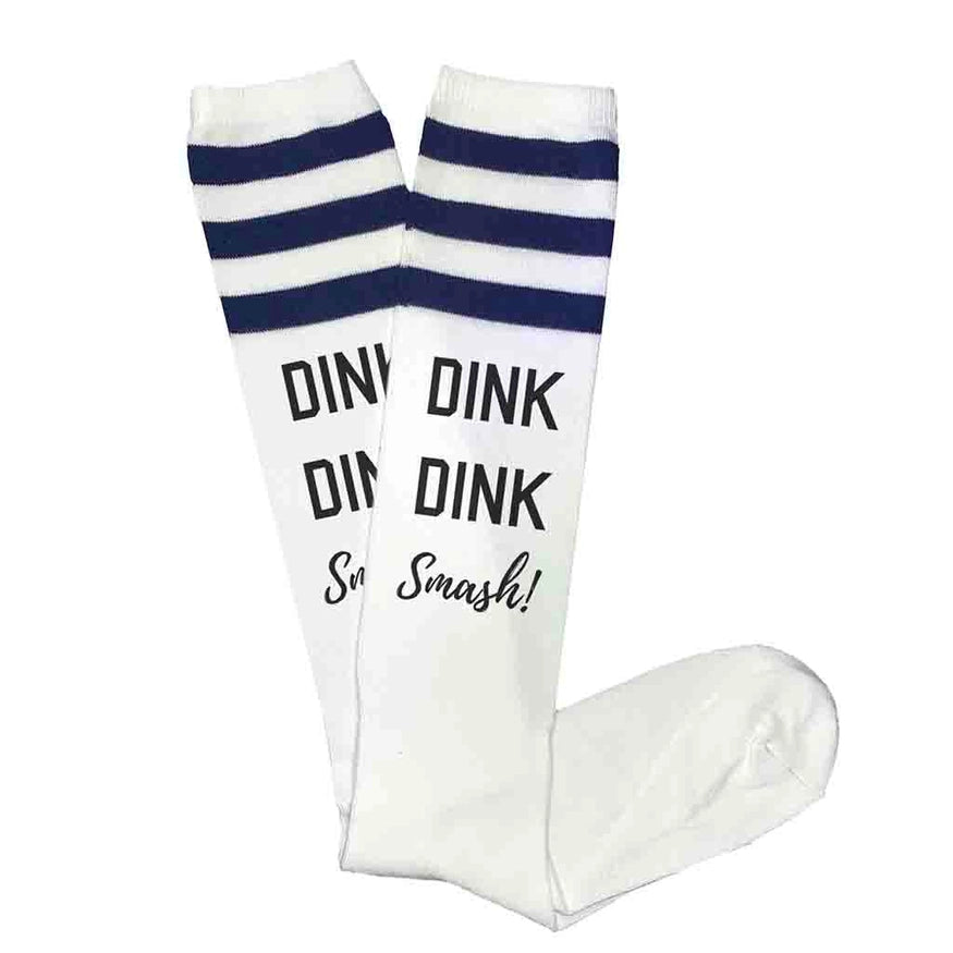 Dink Dink Smash Pickleball Knee High Socks For Her