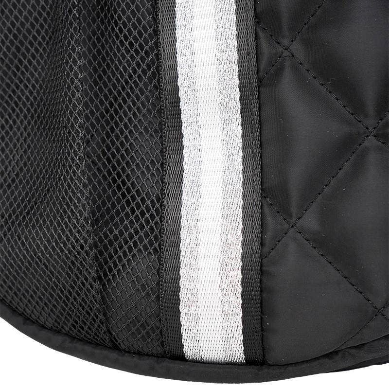 Pickle Ball Bag Black w/White/Silver stripe