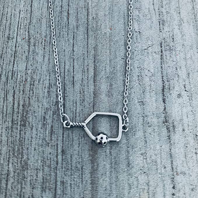 Pickleball Connector Charm Necklace