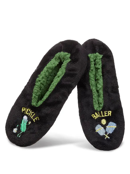 Pickle Baller Sherpa Lines Slippers