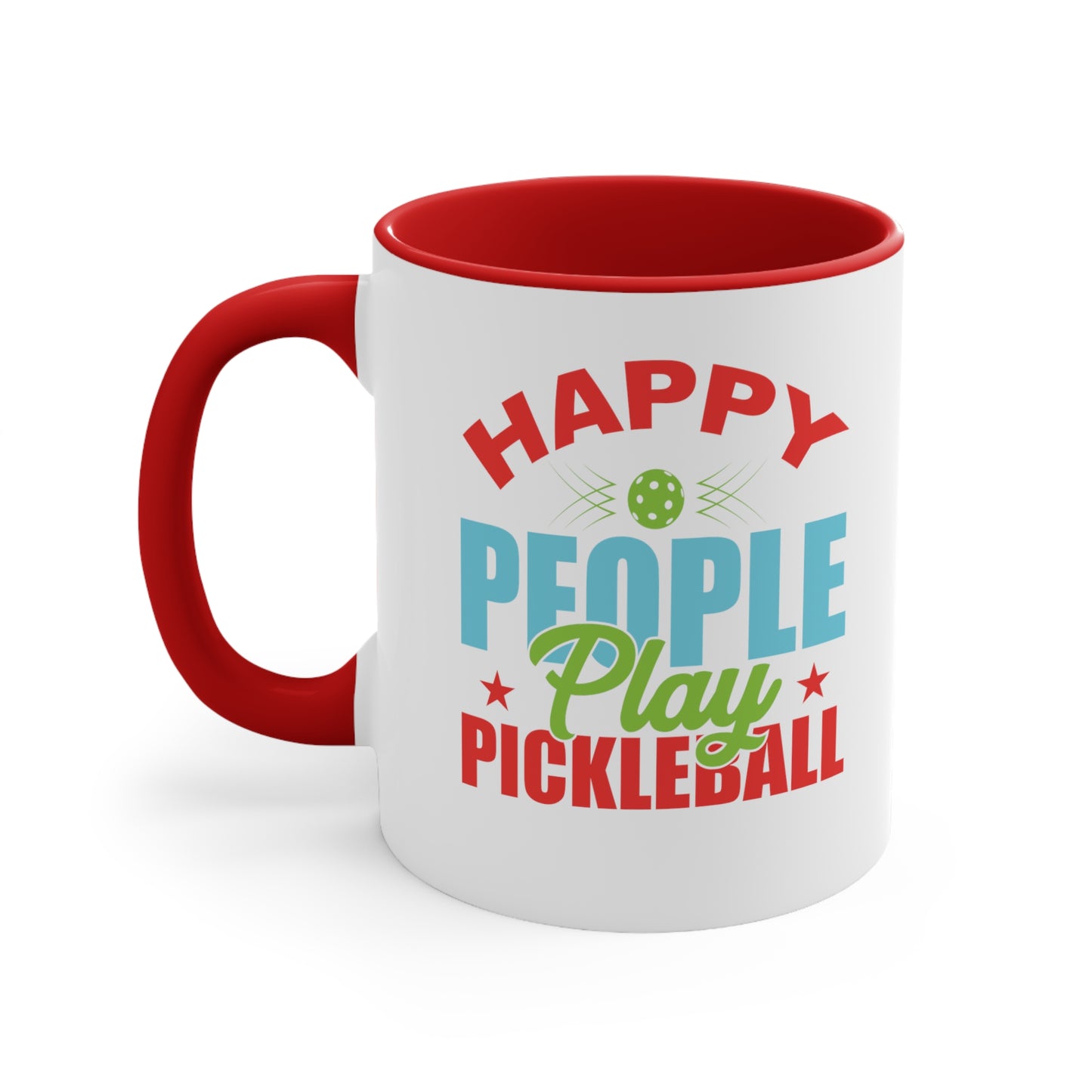 Pickleball Enthusiast's Radiant Joy Mug Accent Coffee Mug, 11oz