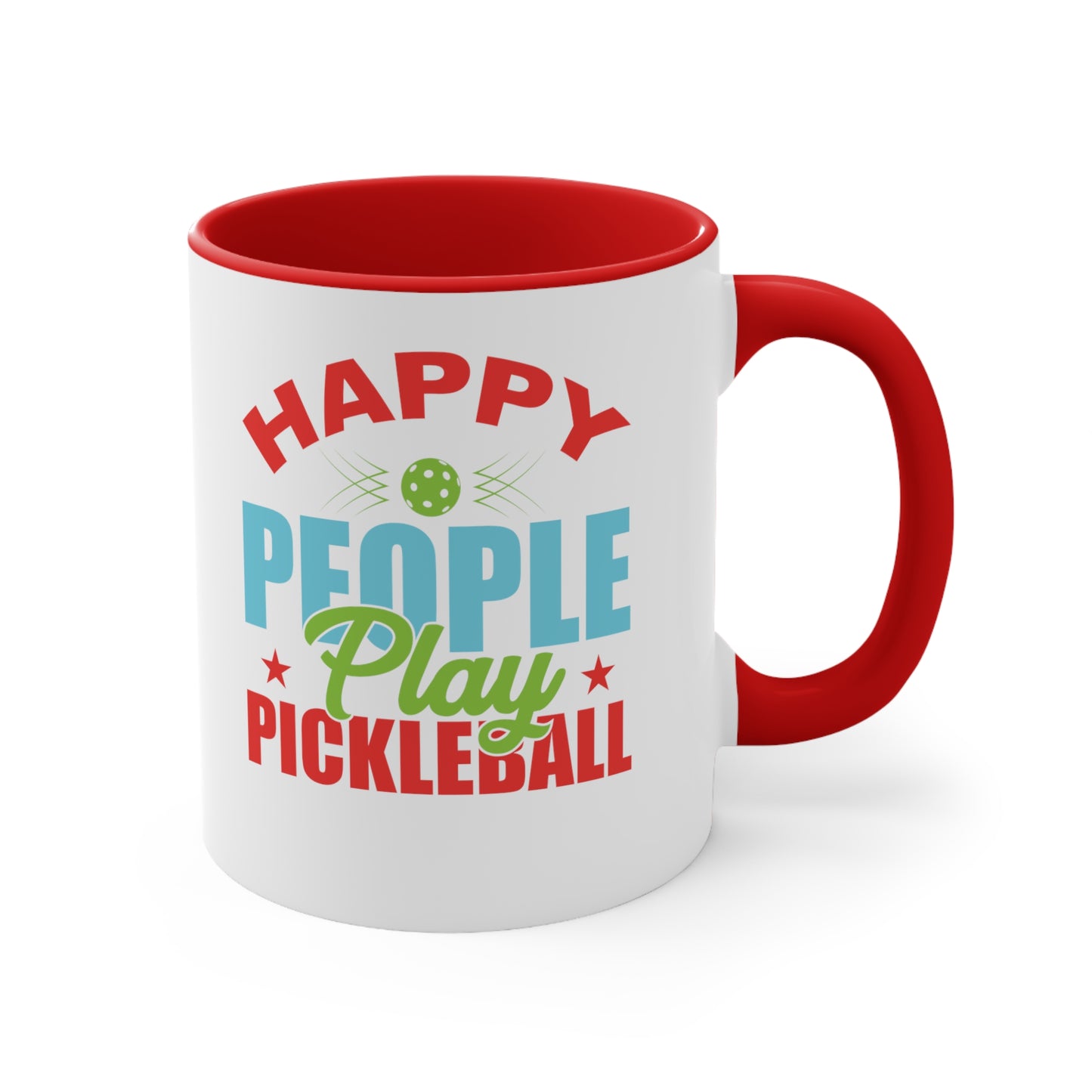 Pickleball Enthusiast's Radiant Joy Mug Accent Coffee Mug, 11oz