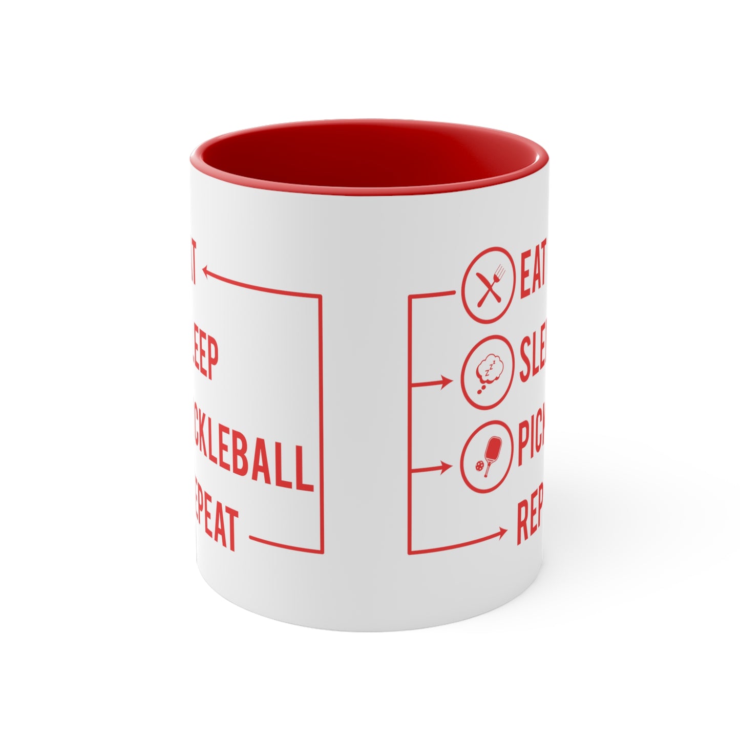 Pickleball Passion: The 'Eat Sleep Pickleball Repeat' Mug