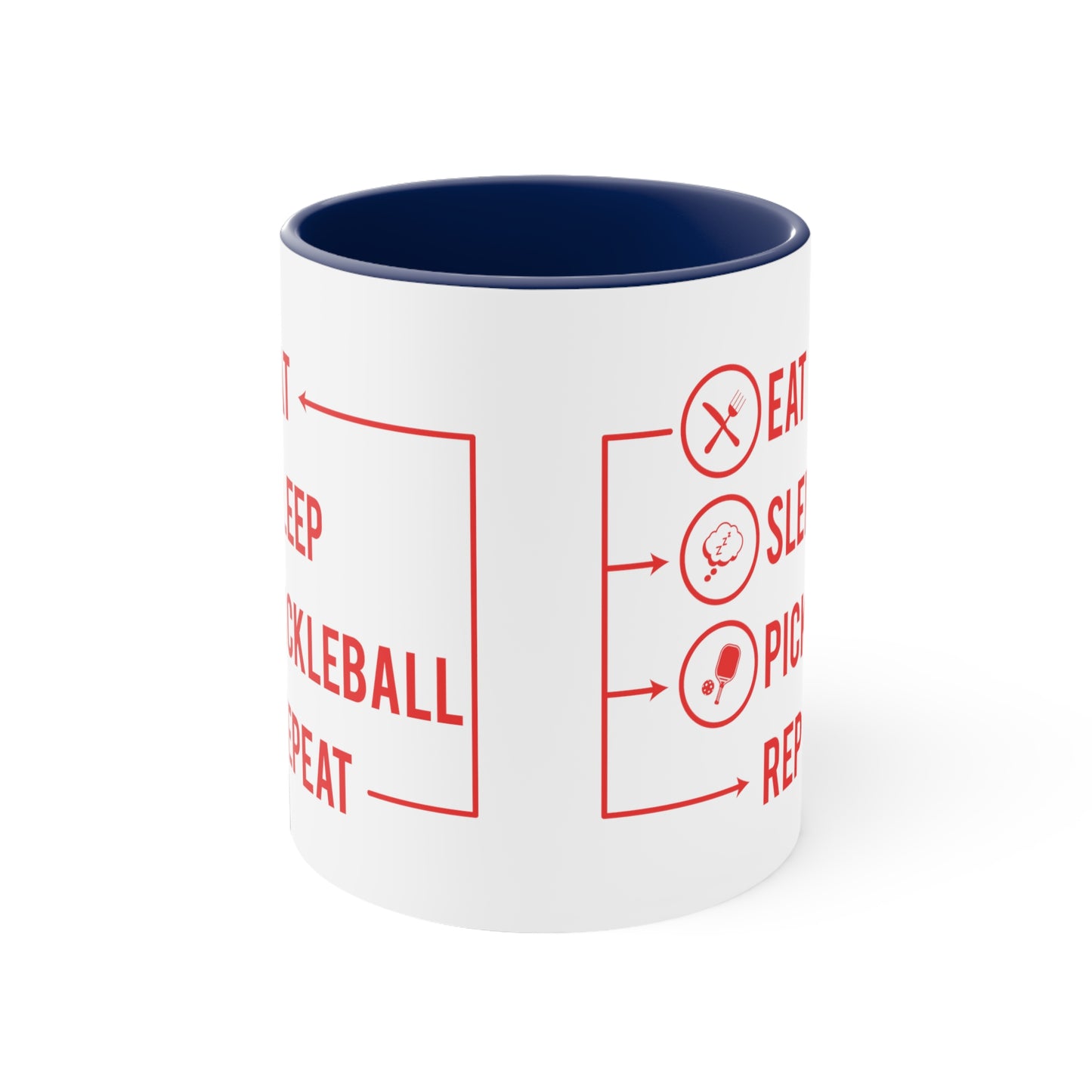 Pickleball Passion: The 'Eat Sleep Pickleball Repeat' Mug