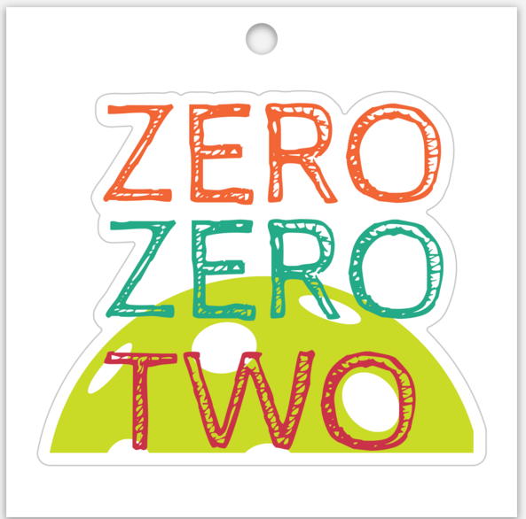 WINDOW STICKER ZERO ZERO TWO