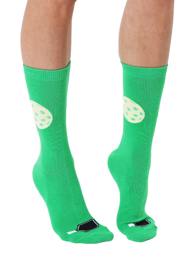 Crew Socks - Pickleball - Green