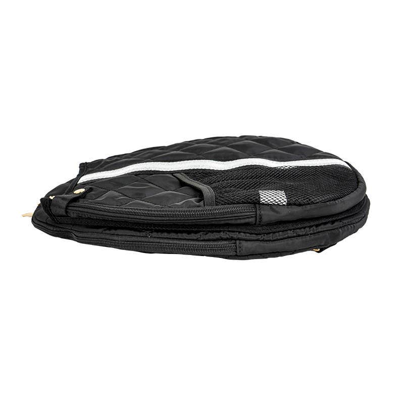 Pickle Ball Bag Black w/White/Silver stripe