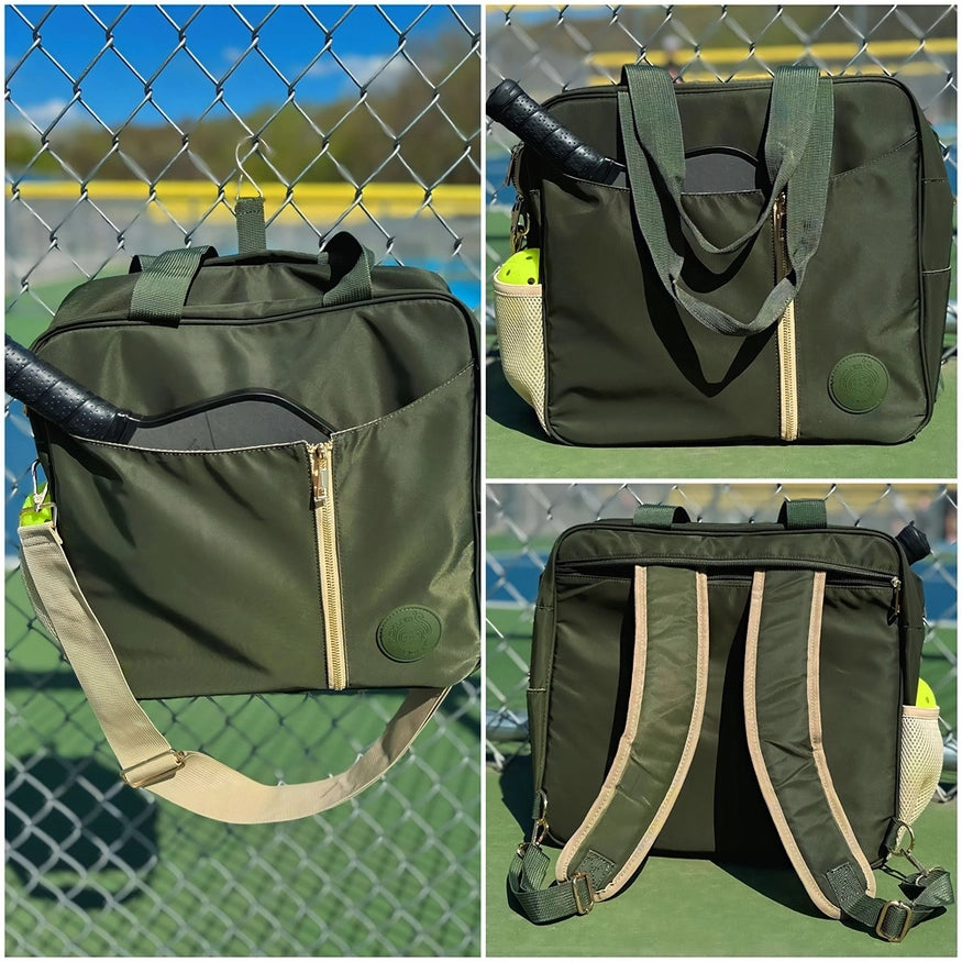 Pickleball Bag – 3-in-1 Tote, Crossbody, Backpack